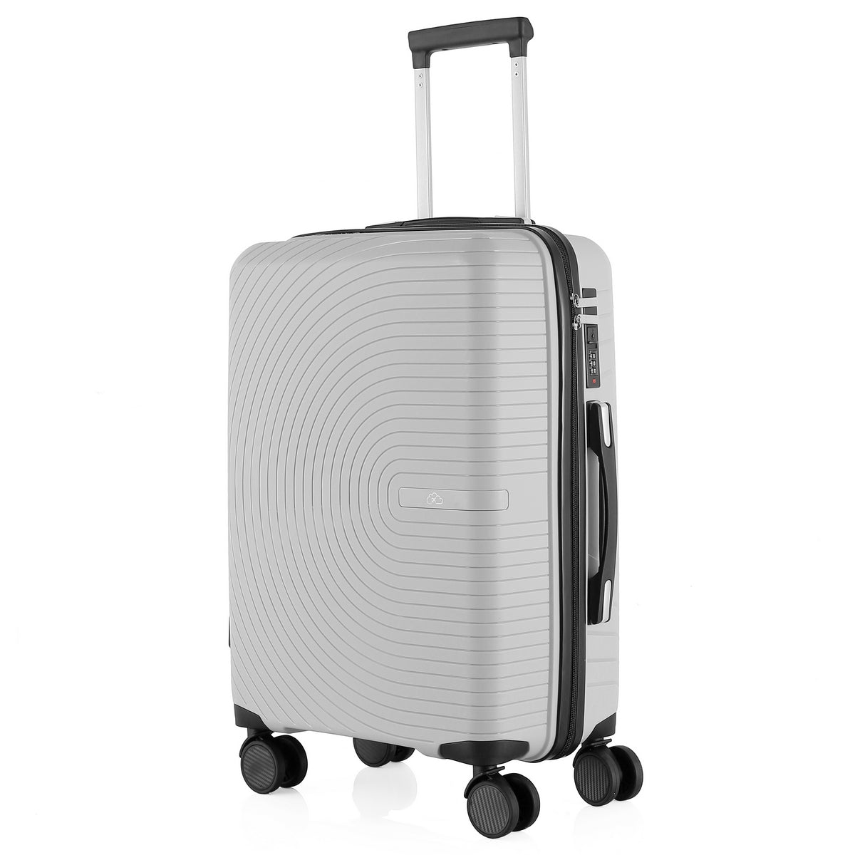 Wheeled Suitcase Large 90 Litre - New Silver