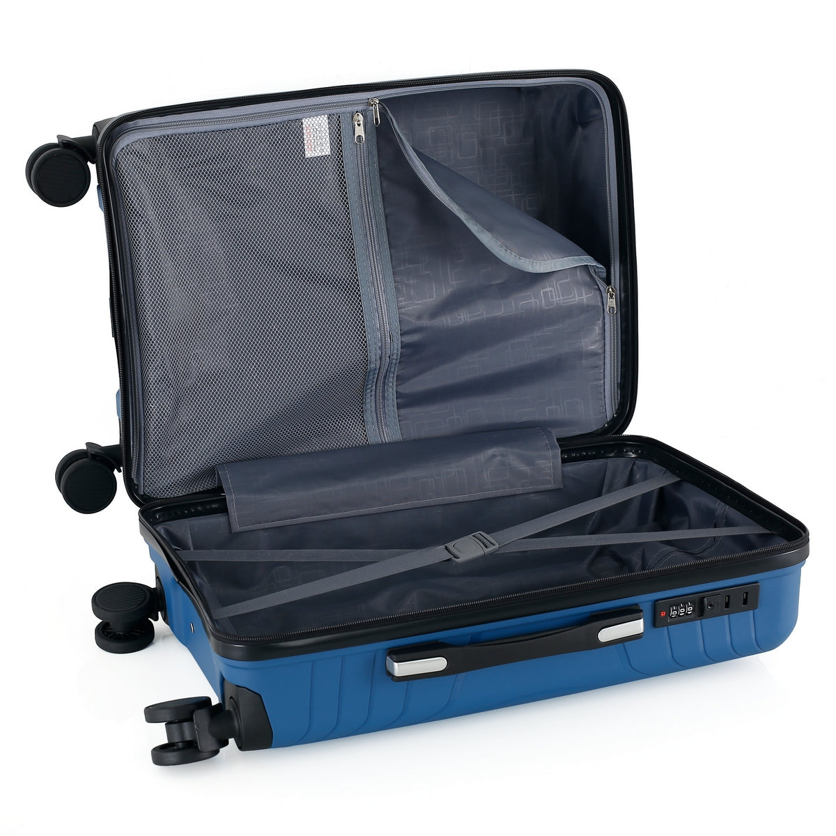 Wheeled Suitcase Medium 60 Litre - Sea Blue