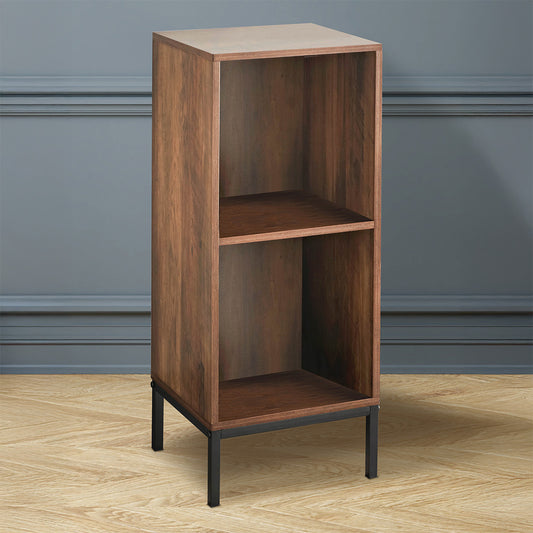 Brooklyn Shelving Unit Brown 2 Shelves