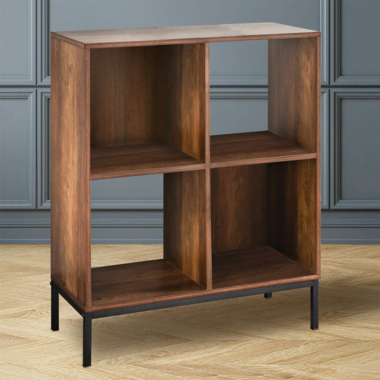 Brooklyn Shelving Unit Brown 4 Shelves