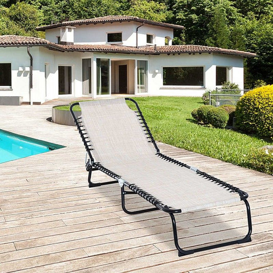 Outsunny Foldable Sun Lounger