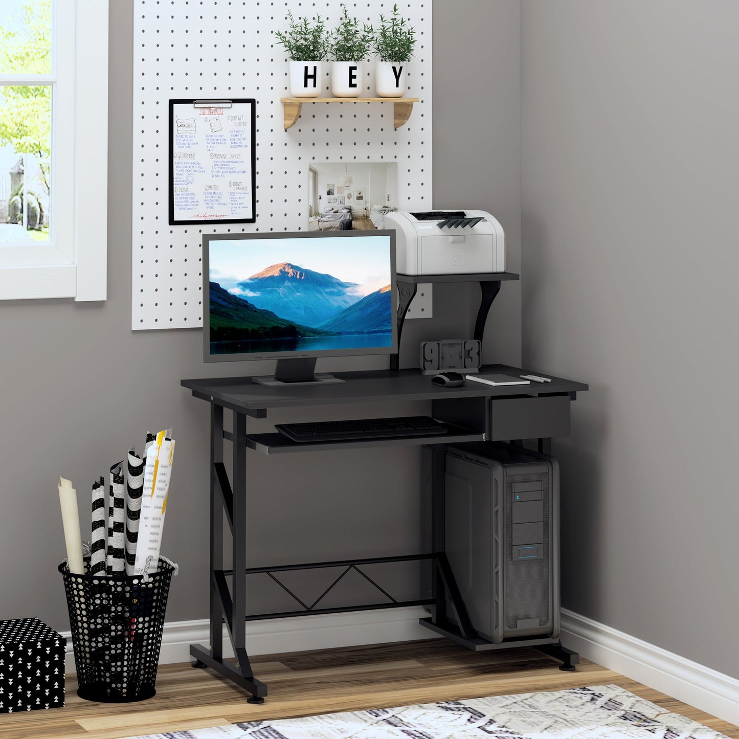 Computer Desk with Display Stand