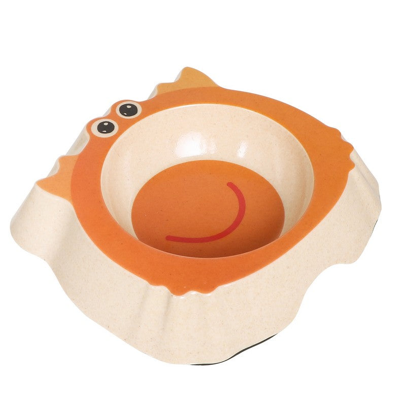 Monster Small Dog Bowl Orange Bamboo 19cm by Pet Brands