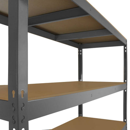 Steel Shelving Unit 160cm - Silver Warehouse Q-Rax 160cm by Raven