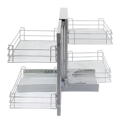 Stainless Steel Kitchen Cupboard Drawers 1 Drawers 68cm - Silver Corner Pull Out Right Hand by KuKoo