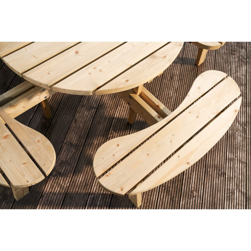 Classic Picnic Table - 4 Seat Green Tint by EKJU