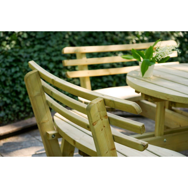 Relaxing Picnic Table - 8 Seat Green Tint by EKJU