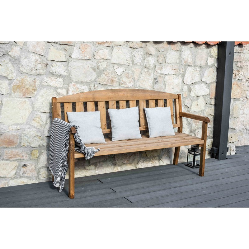 Traditional Bench - 3 Seat Brown by EKJU