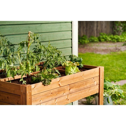 Six Section Raised Planter - Brown by EKJU