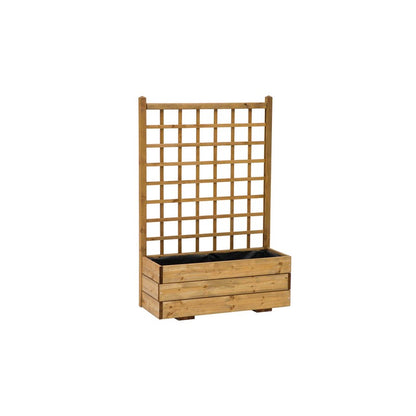 Flower Box Planter Trellis - Brown by EKJU