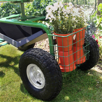 Heavy Duty Wheeled Garden Cart Seat by Raven