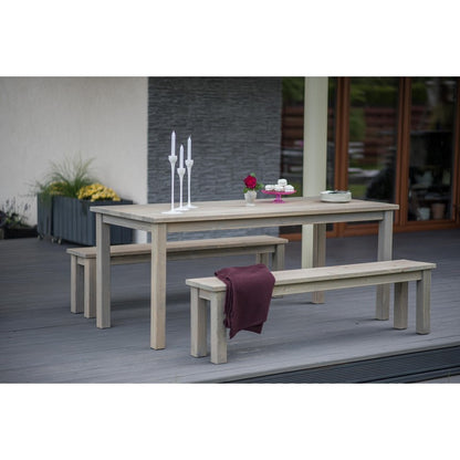 Cesis Picnic Table - 6 Seat Grey by EKJU