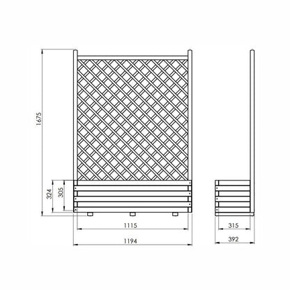 Flower Box Planter Trellis - by EKJU