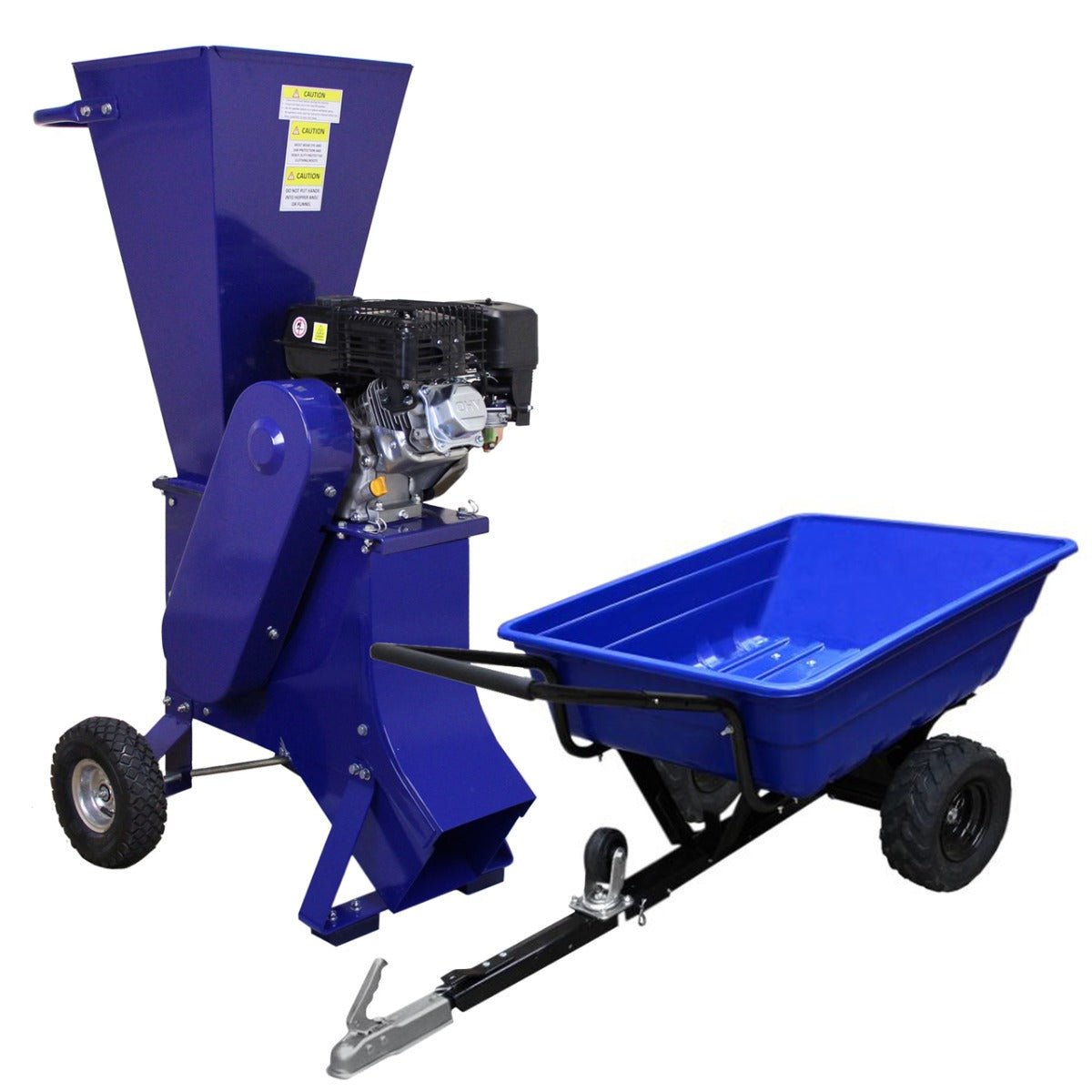 ATV Tipping Trailer & 6.5HP Wood Chipper