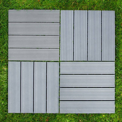 Easy Fit 3 SQM Garden Decking Tiles by WPC