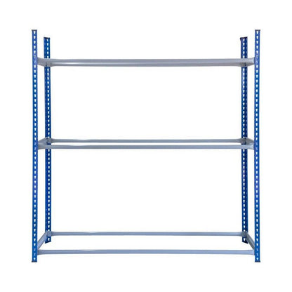 Steel & MDF Shelving Unit 185cm - Blue T-Rax Tyre Racking 180cm by Raven