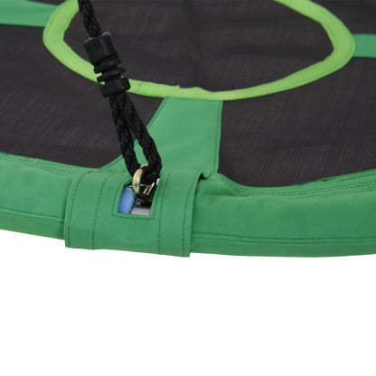 Kids Swing Outdoor Toys For Kids Diameter 100X4.5H cm-Black/Green