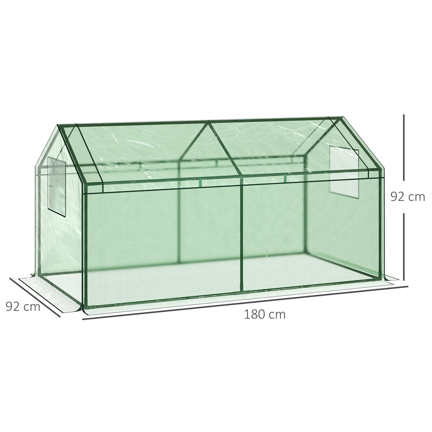 Mini Greenhouse Portable Garden Growhouse for Plants with Large Zipper Windows for Outdoor