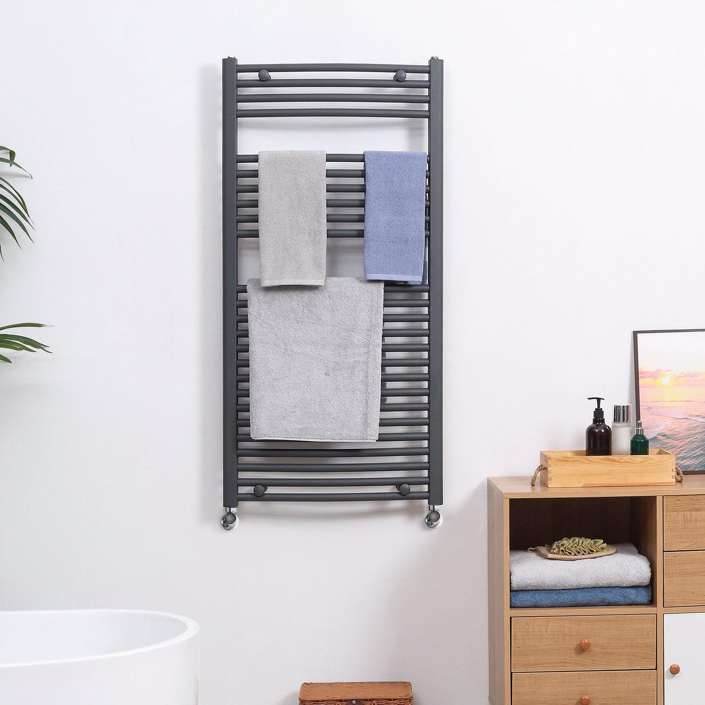 Curved Heated Towel Rail