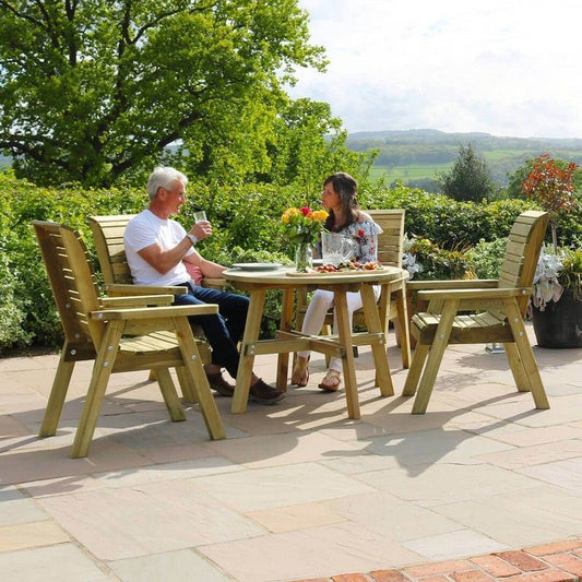 Freya Garden Furniture Set by Zest - 4 Seat