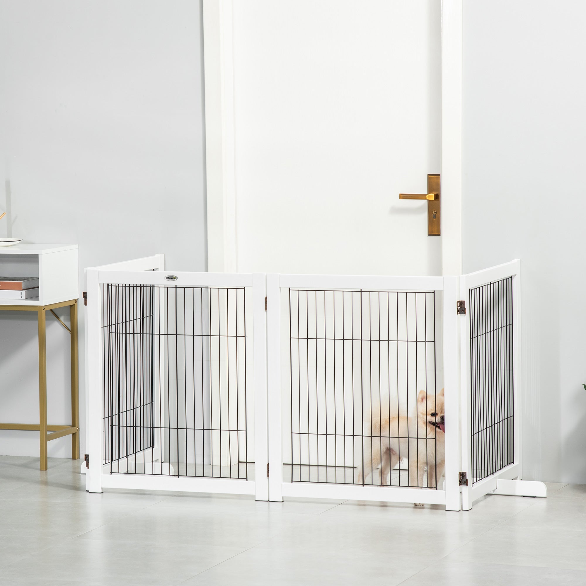 4 panel folding dog gate best sale