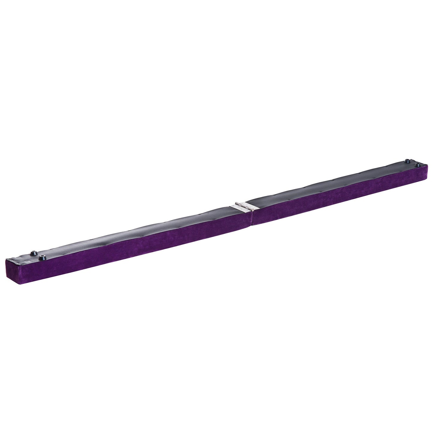 Suede Upholstered Wooden Folding Balance Beam Trainer Purple