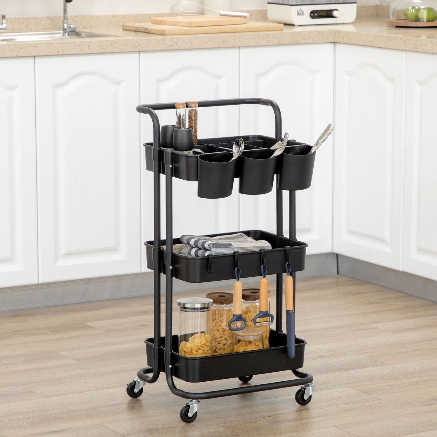 3 Tier Utility Rolling Cart