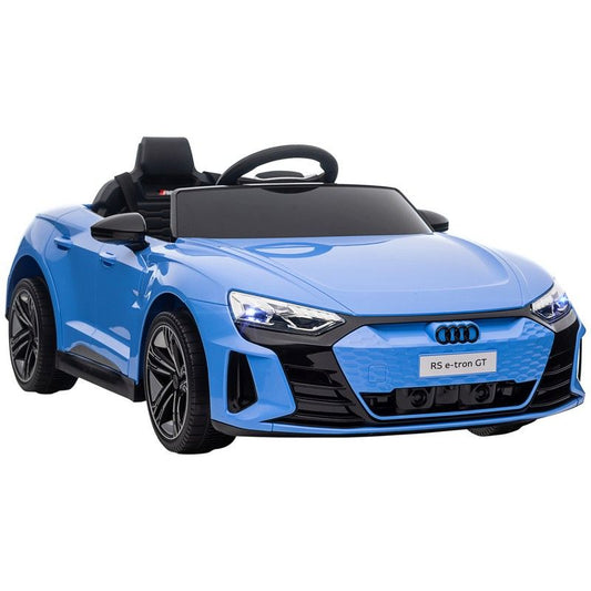 Homcom Audi Licensed 12V Kids Electric Ride-On With Remote Control Suspension System Lights Music Motor - Blue