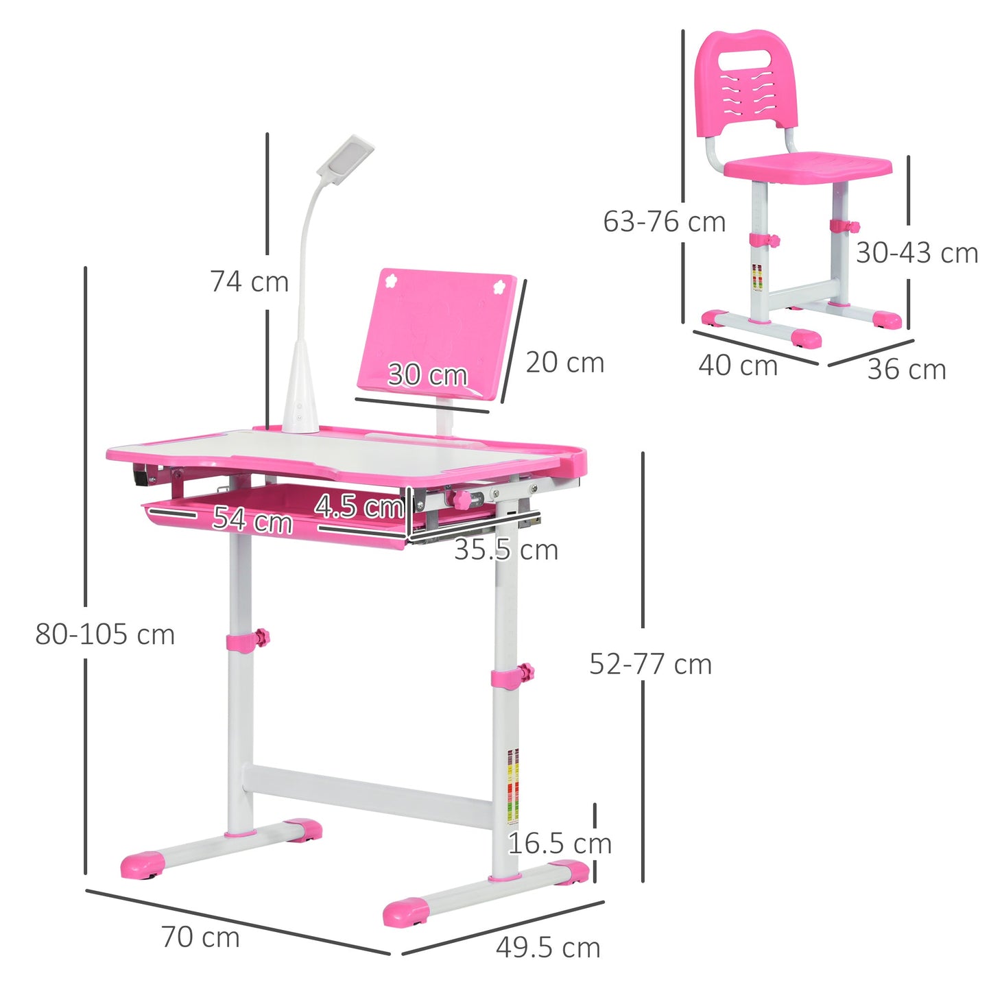 Kids Desk and Chair Set