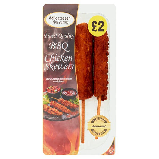 Delicatessen Fine Eating BBQ Chicken Skewers