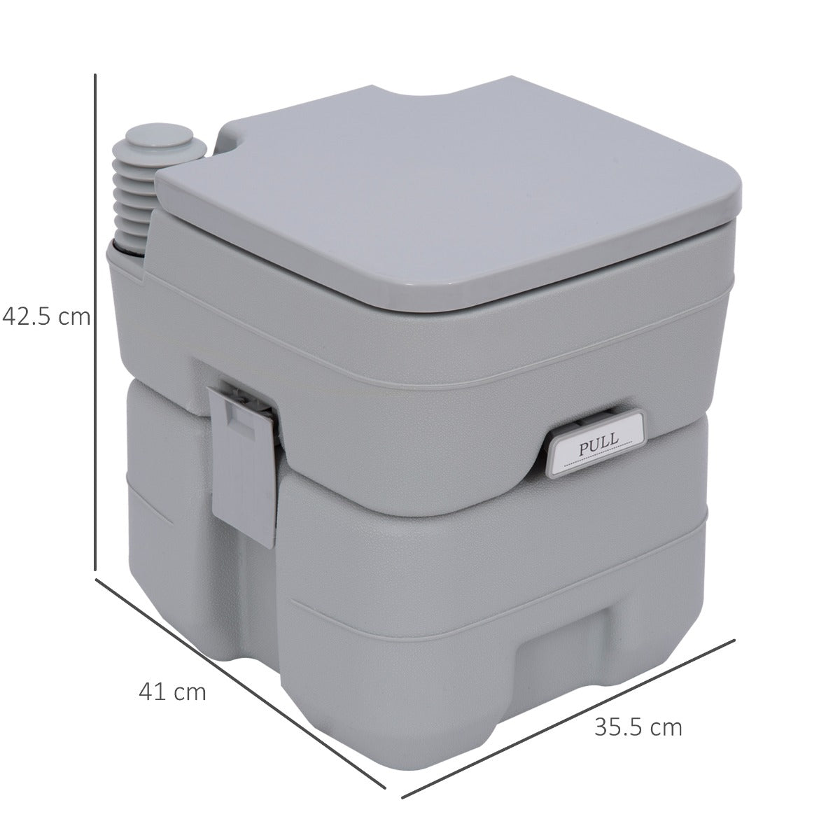 Portable Camping Toilet Potty Mobile Toilet-Grey