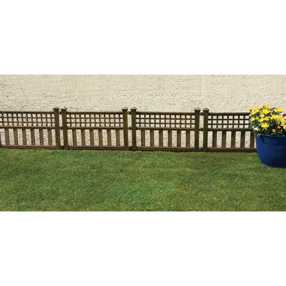 Fence Garden Panels Bronze 4 Pack 2.4m Long