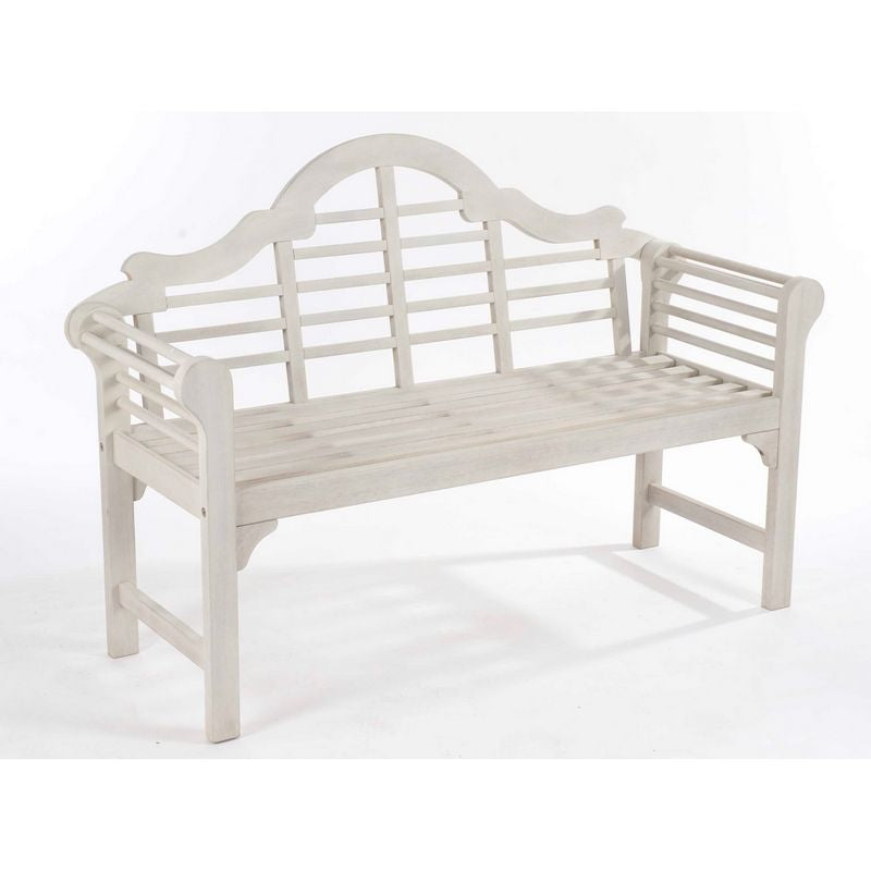 Lutyens Style Garden Bench Off-White