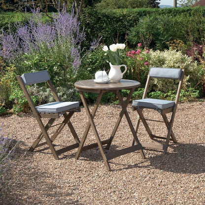 Raffles Garden Bistro Set Grey