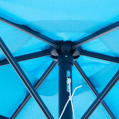 2.7M Garden Parasol Umbrella with Tilt and Crank