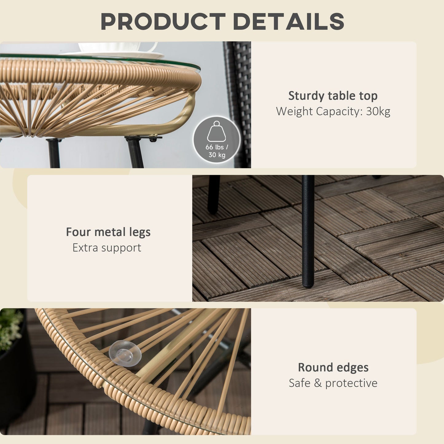 Rattan Side Table