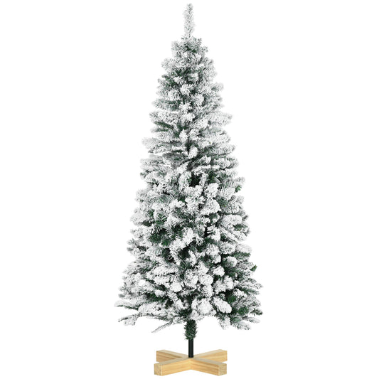 5ft Christmas Tree Artificial - White Frosted Green 426 Tips