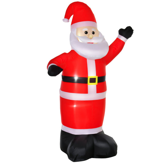 8ft Inflatable Christmas Santa Claus Xmas Decoration with LED Holiday Air Blown Yard Outdoor Décor