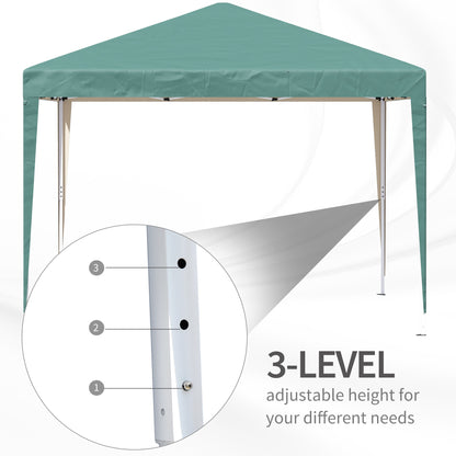 3 x 3 meter Garden Heavy Duty Pop Up Gazebo Marquee Party Tent Folding Wedding Canopy-Green