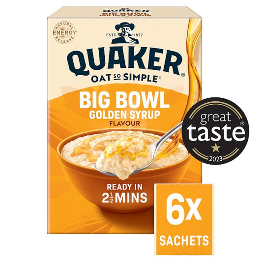 Quaker Oat So Simple Big Bowl Golden Syrup