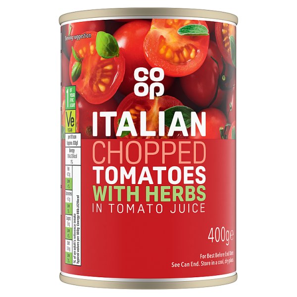 Co-Op Chopped Tomatoes With Herbs