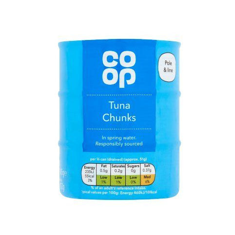 Co-Op Tuna Chunks In Spring Water Multi Pack