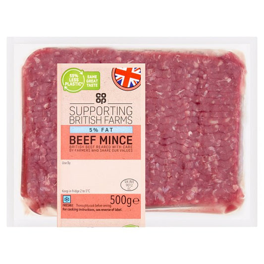 Co-Op 5% Fat British Lean Beef Mince