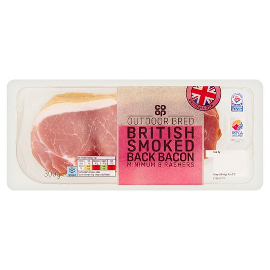 Co-Op Smoked Rindless Back Bacon