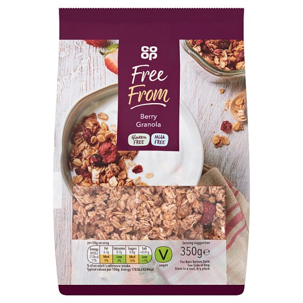 Co-Op Free From Granola Red Berry