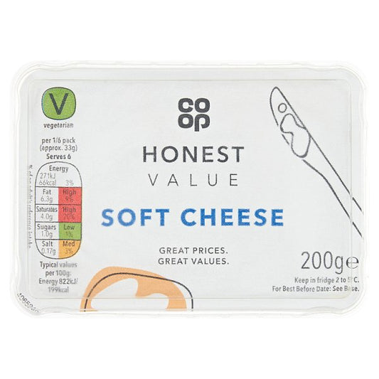 Co-Op Honest Value Soft White Cheese