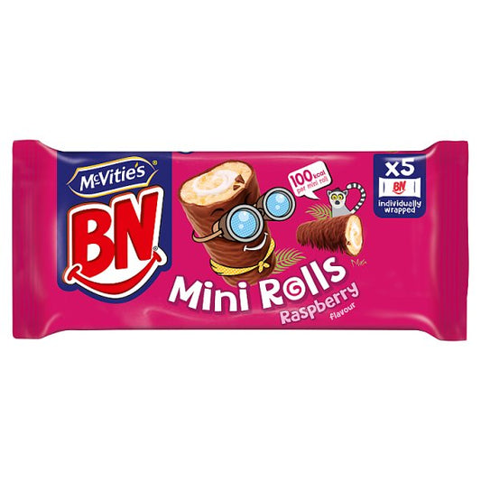 Mcvities Bn Raspberry Mini Rolls 5 Pack