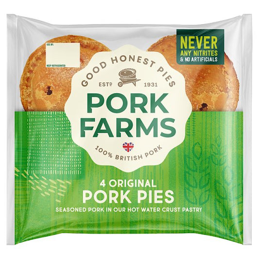 Pork Farms Mini Pork Pie 4 Pack