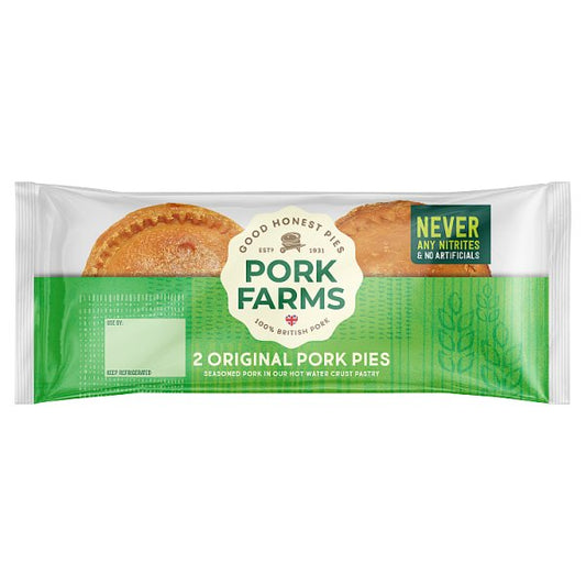 Pork Farms Snack Pork Pie 2 Pack