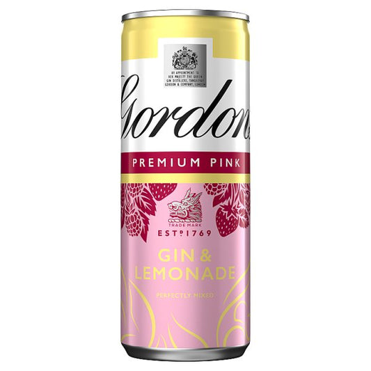 Gordons Pink Gin & Lemonade Ready To Drink Premix